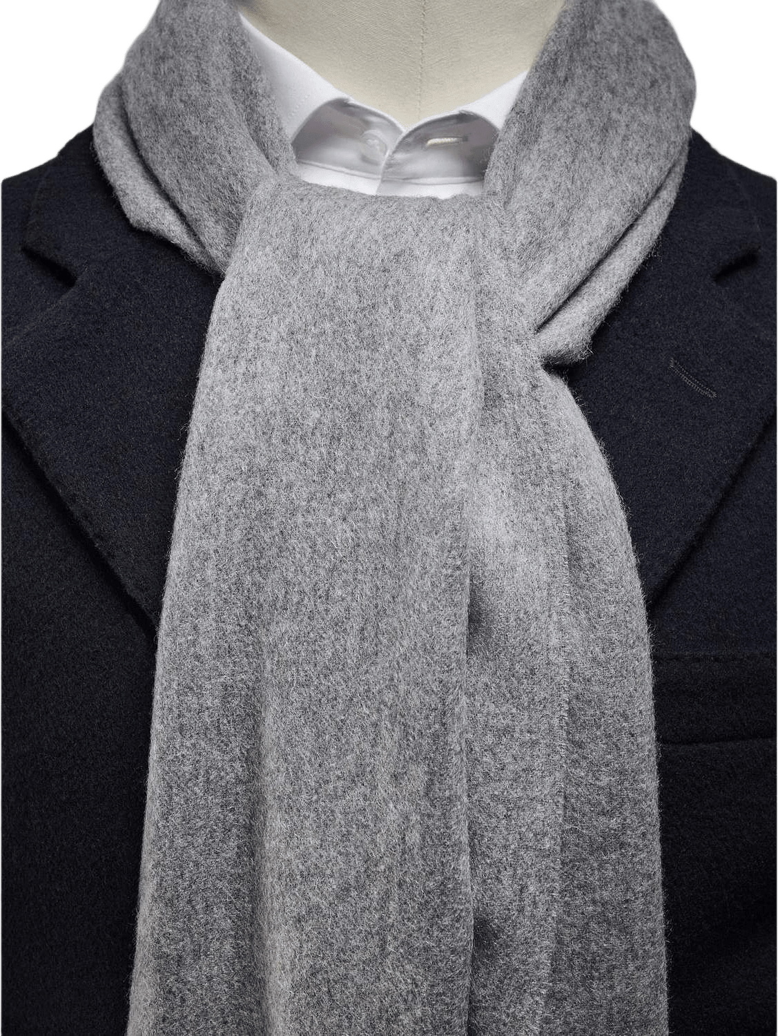 Kashmirhalsduk Herr, från John Henric, i färgen ljusgrå.