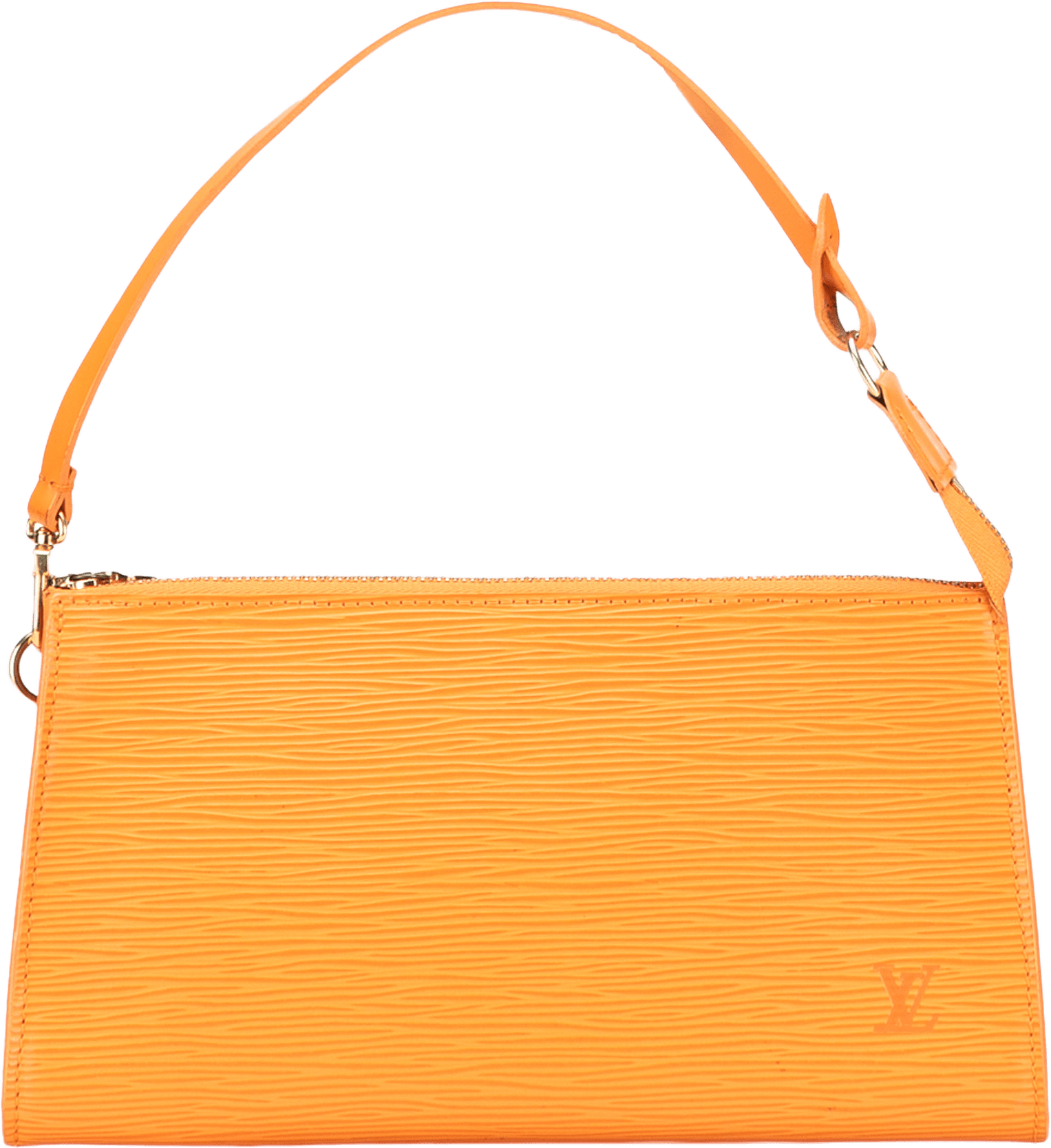 Louis Vuitton Epi Pochette Accessoires, från Luxclusif, i färgen orange.
