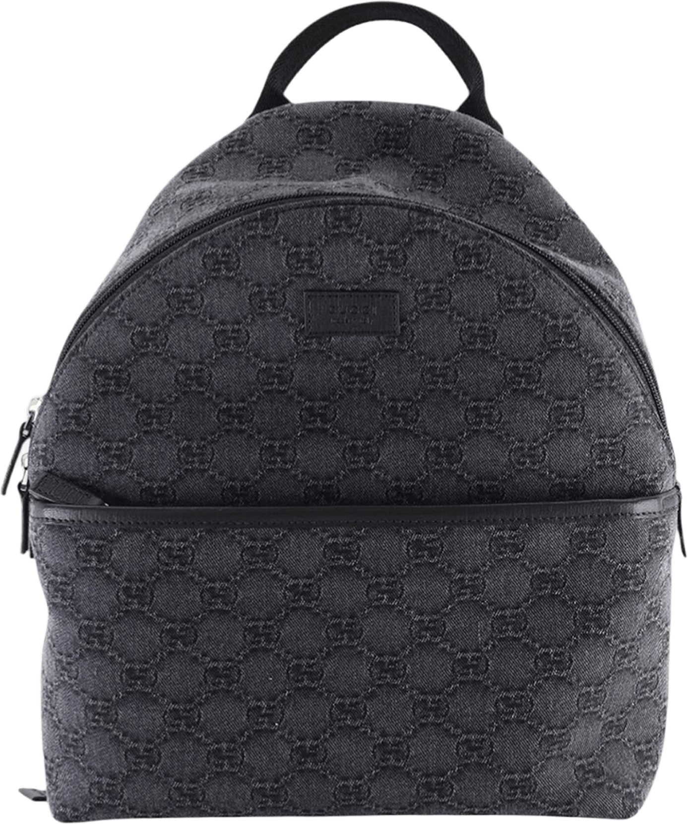 Gucci Kids Gg Denim Backpack, från Luxclusif, i färgen dark gray.