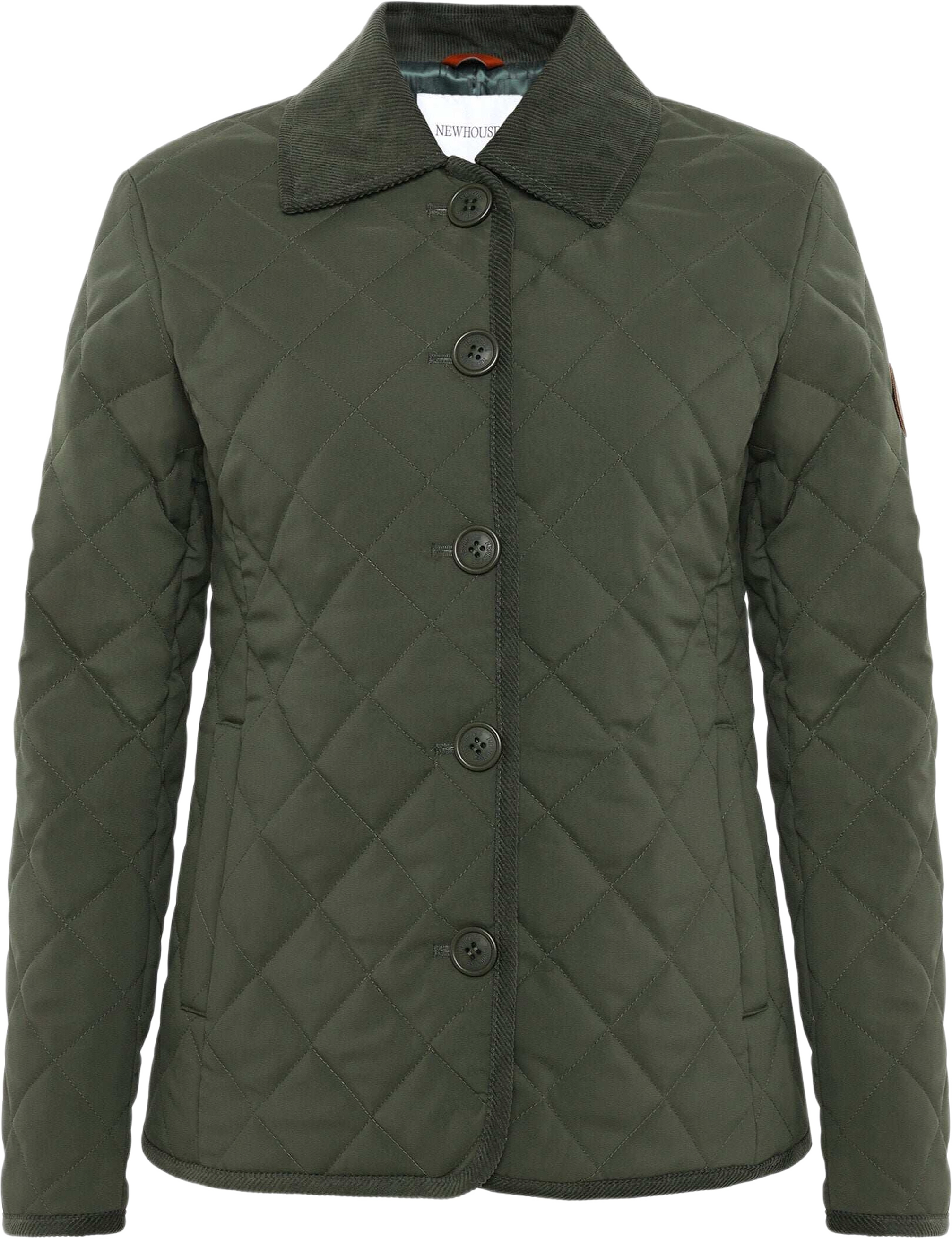 Naomi Quilted Jacket, från Newhouse, i färgen grön.