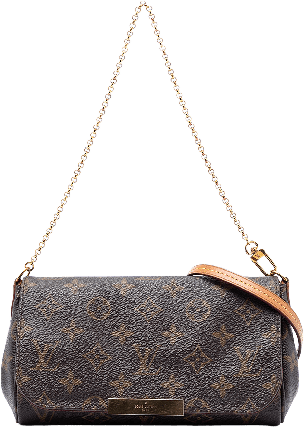 Louis Vuitton Monogram Favorite Pm, från Luxclusif, i färgen brown.