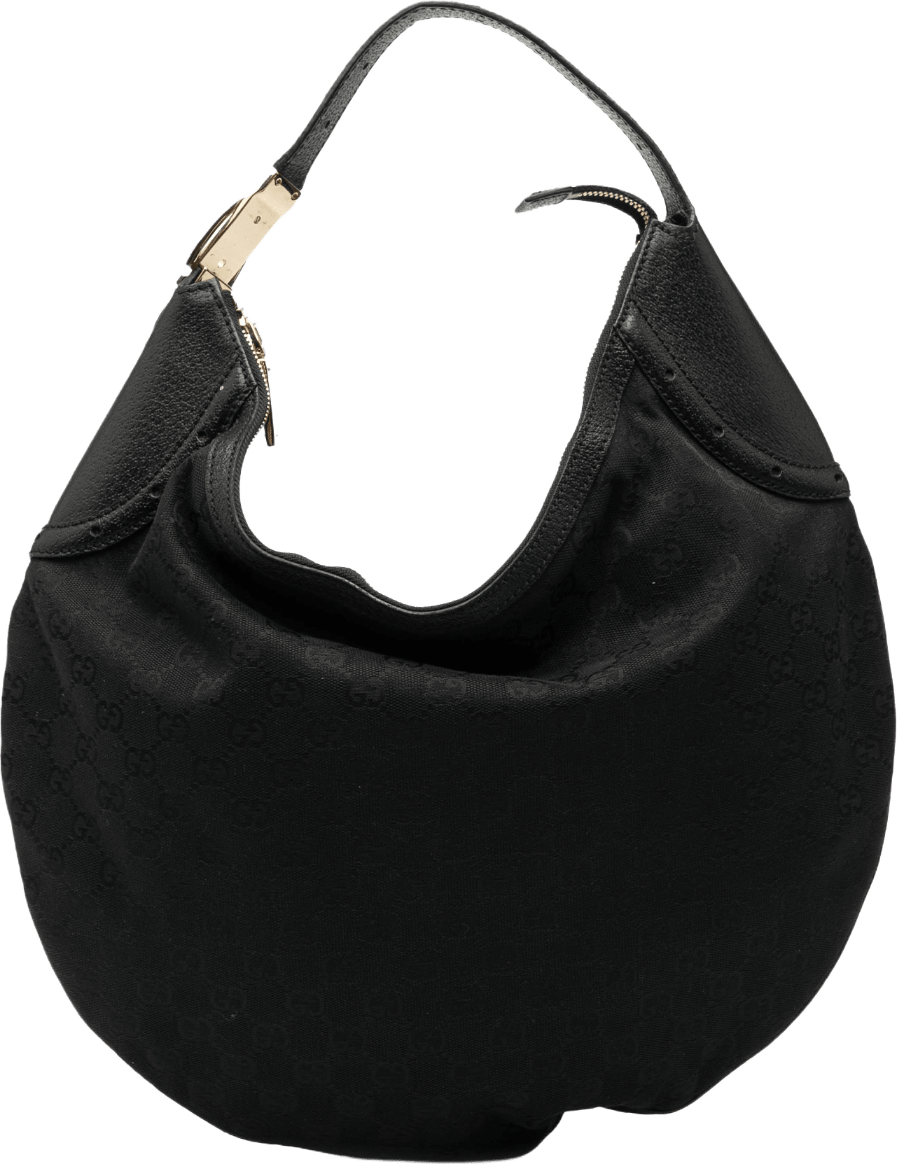 Gucci Gg Canvas Hobo, från Luxclusif, i färgen black.