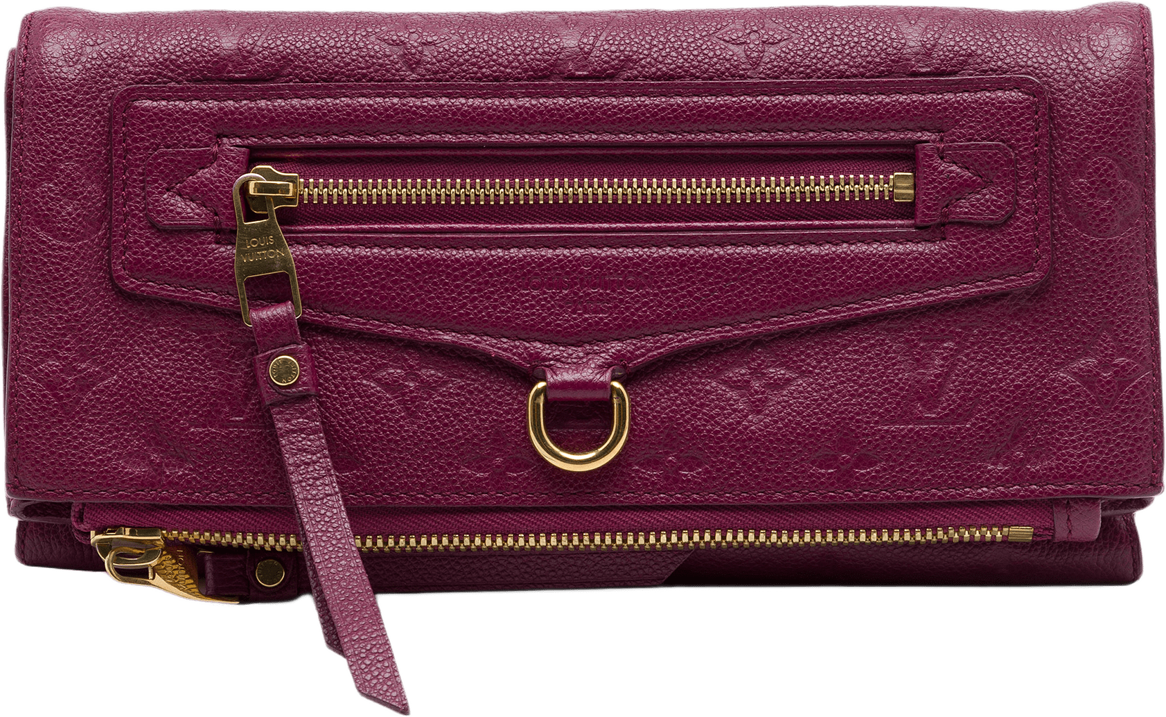 Louis Vuitton Monogram Empreinte Petillante, från Luxclusif, i färgen purpur.