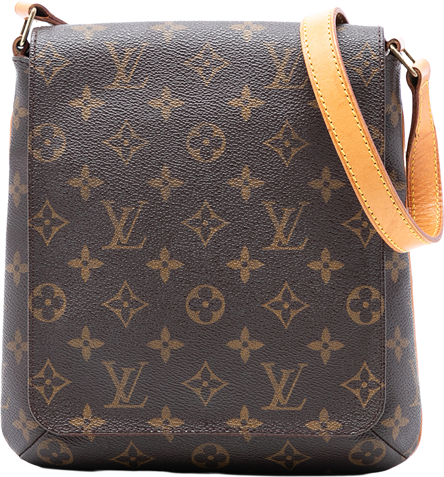 Louis Vuitton Monogram Musette Salsa Pm Short Strap, från Luxclusif, i färgen brown.