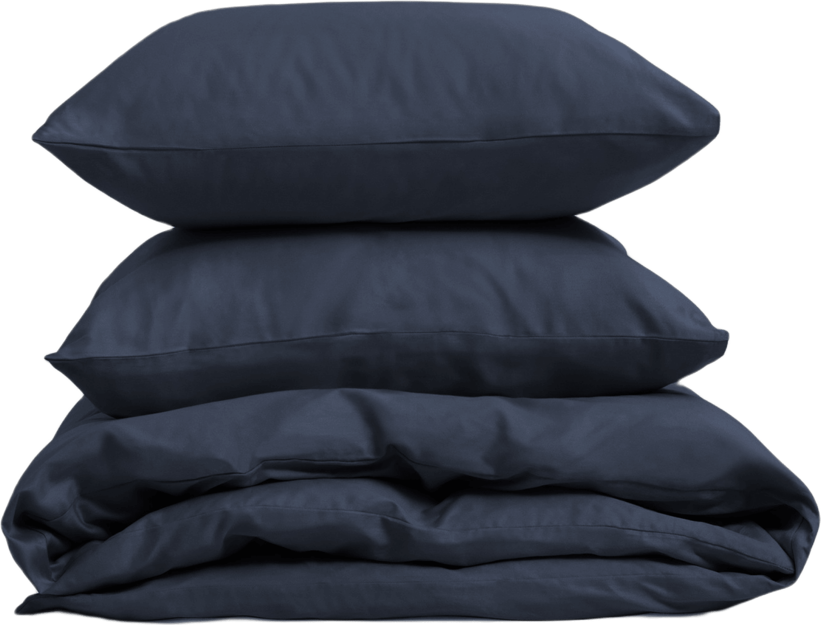 Bäddset Arkipelag Blank Dubbelt Navyblå 220x220cm Med 2st Örngott 50x60cm
