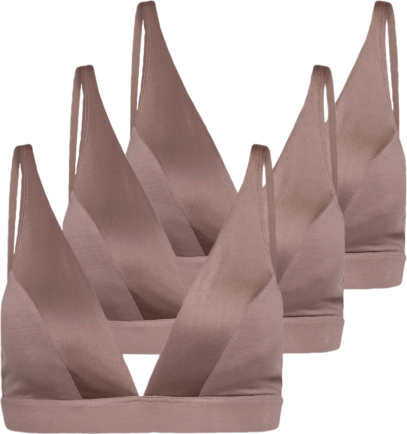 Ekologisk Bambuviskos, 3-pack Mjuk Bh, Svart