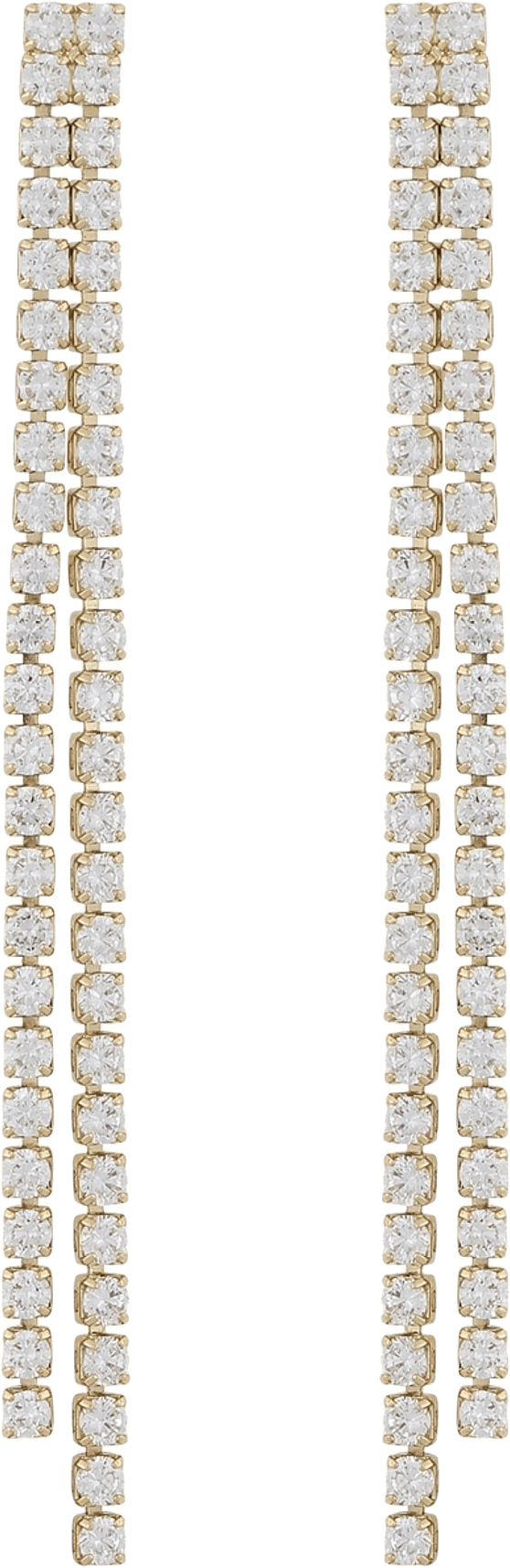 Siri Stone Tassle Ear, från SNÖ of Sweden, i färgen g/clear.