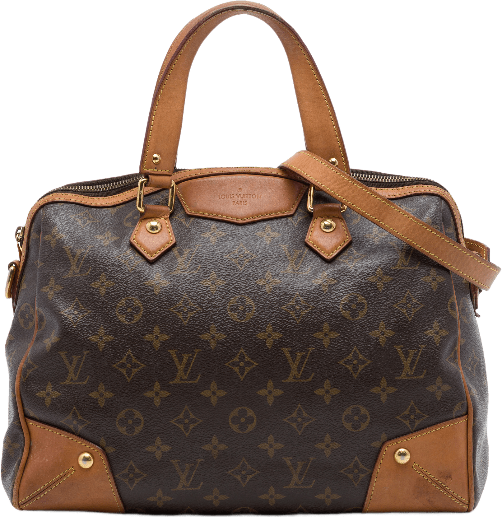 Louis Vuitton Monogram Retiro Pm, från Luxclusif, i färgen brun.