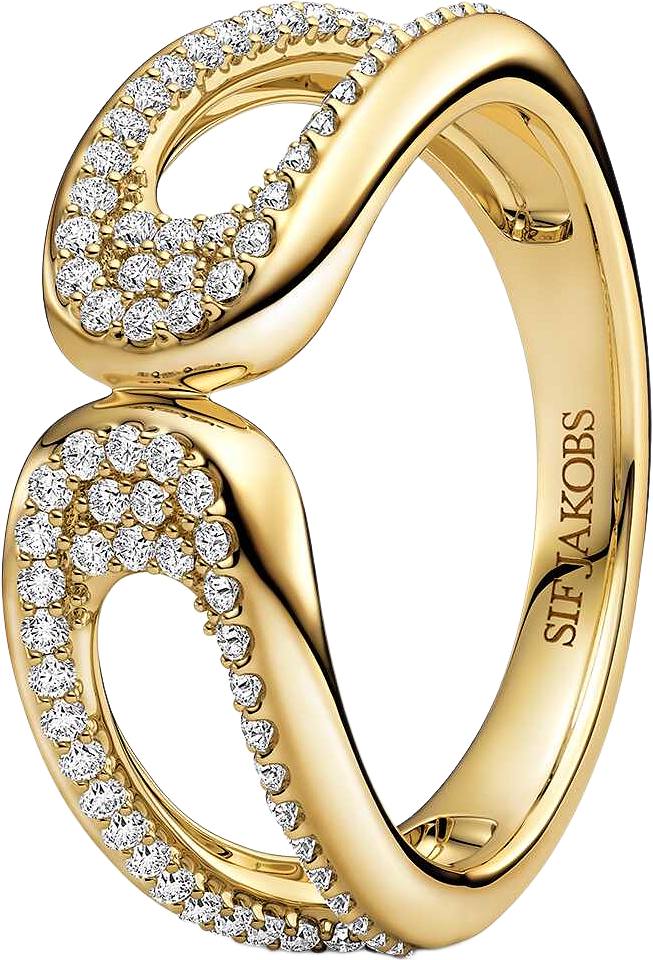 Borsa Due Piccolo Ring, från Sif Jakobs Jewellery, i färgen gold.