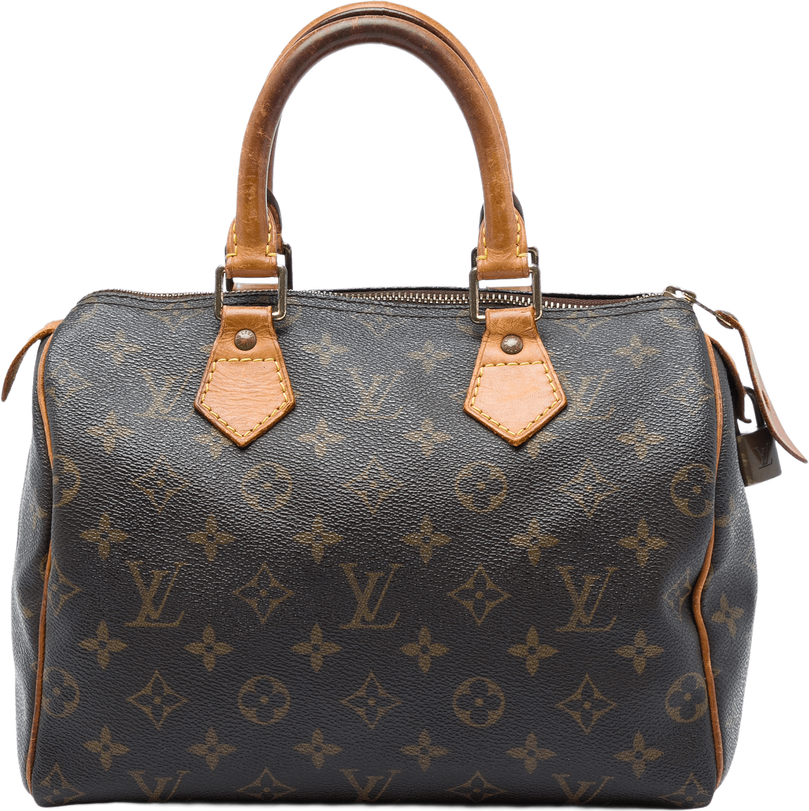 Louis Vuitton Monogram Speedy 25, från Luxclusif, i färgen brun.