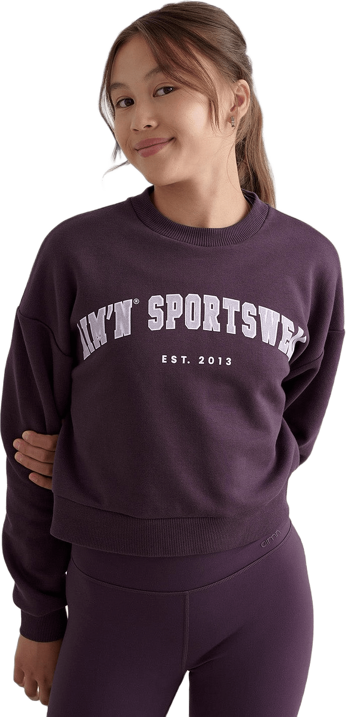 Midnight Plum Young Varsity Sweatshirt