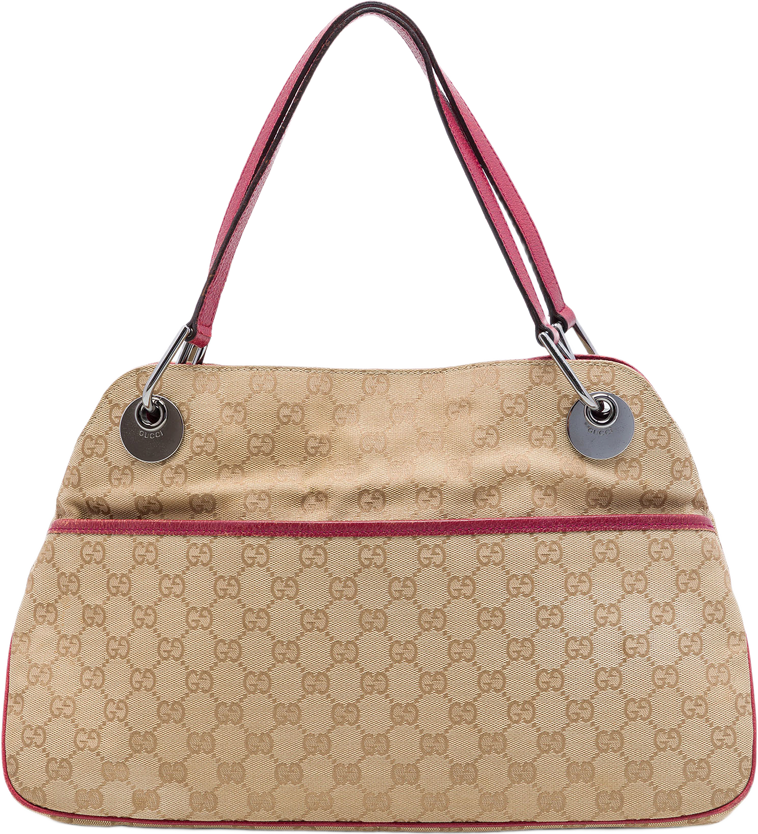 Gucci Gg Canvas Eclipse Shoulder Bag, från Luxclusif, i färgen beige.