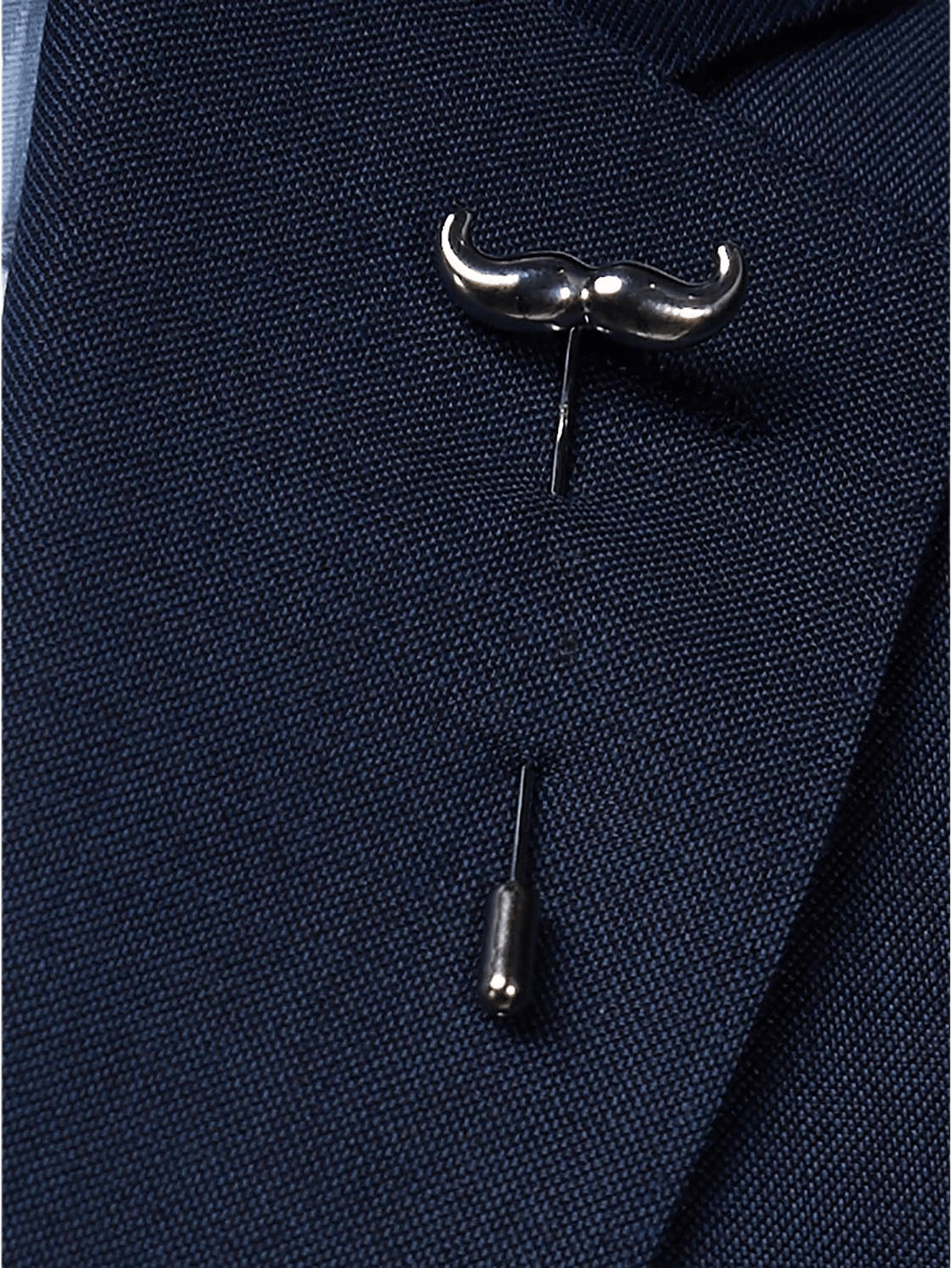 Lapel Pin Mustasch