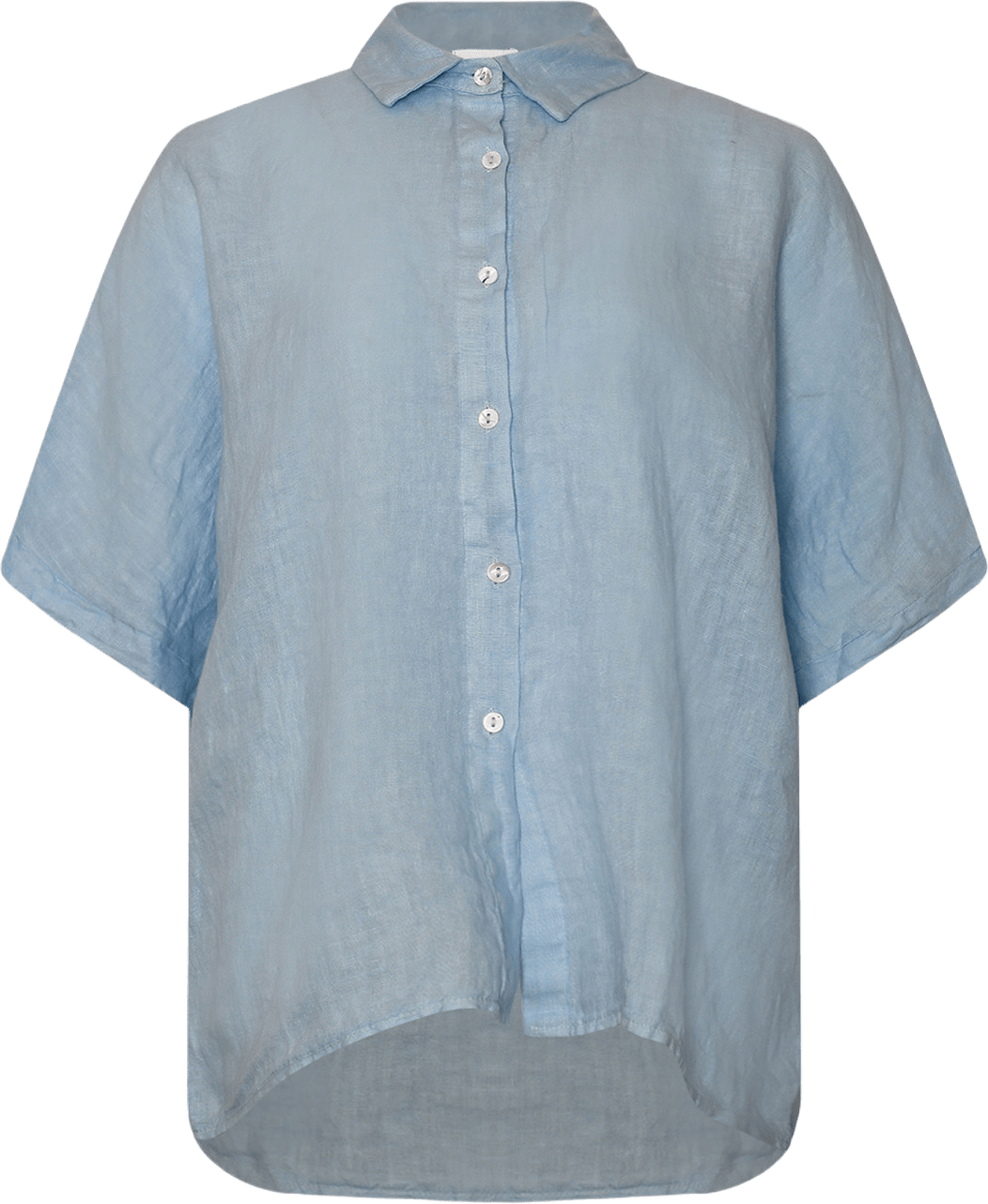 Abbi, Shirt, Linen - Light Blue