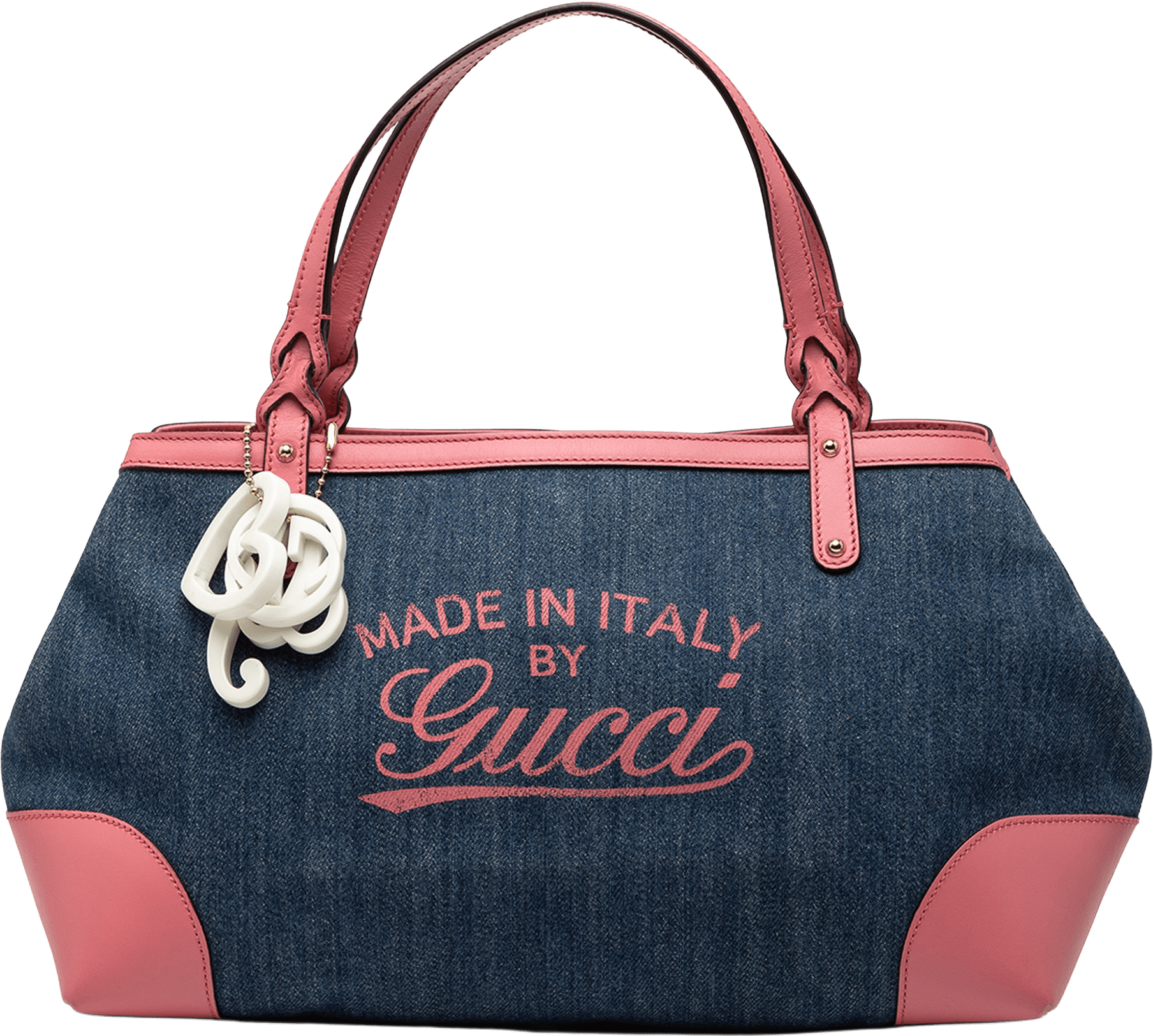 Gucci Denim Craft Tote, från Luxclusif, i färgen denim.