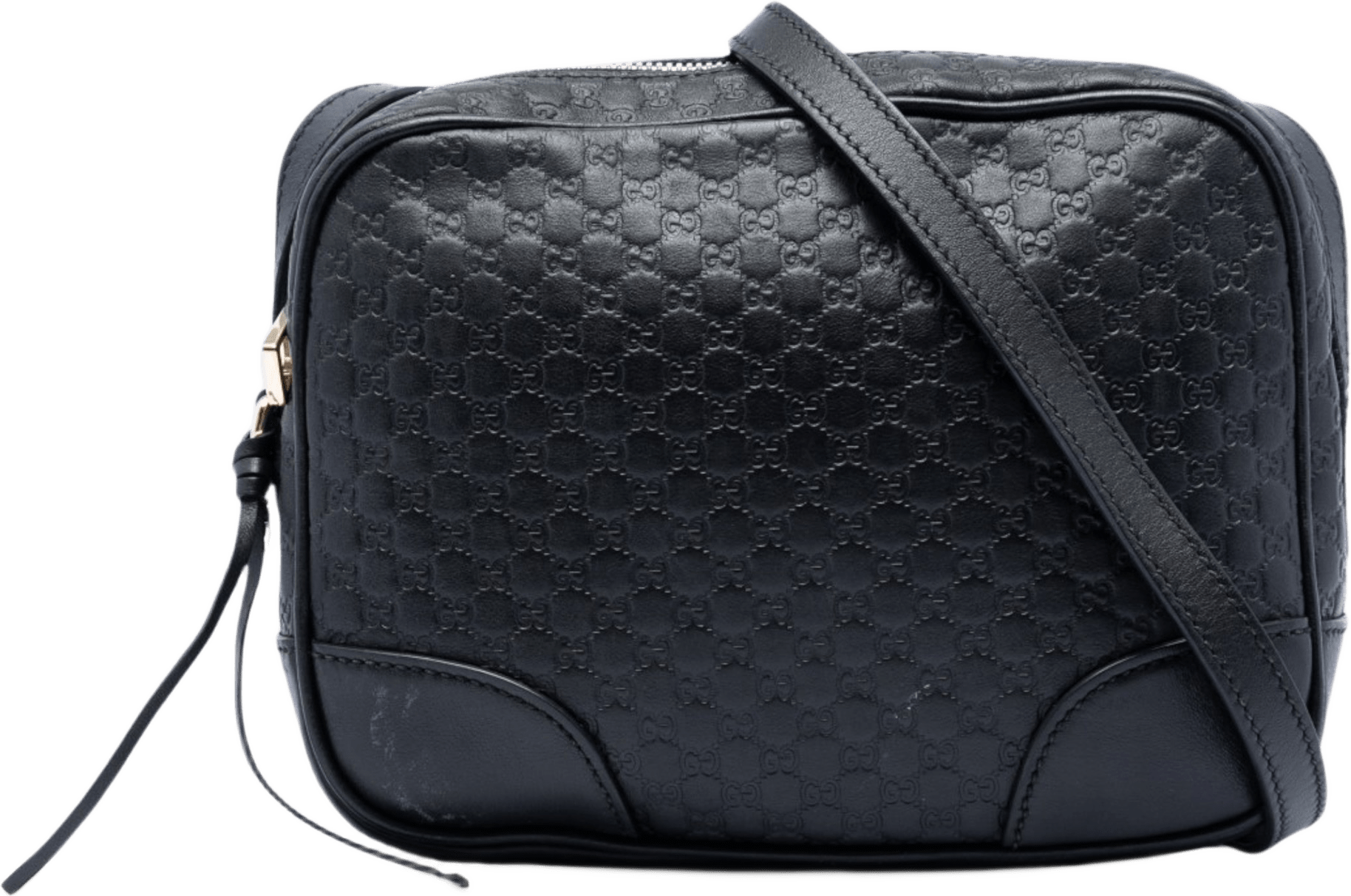 Gucci Microguccissima Bree Crossbody, från Luxclusif, i färgen black.