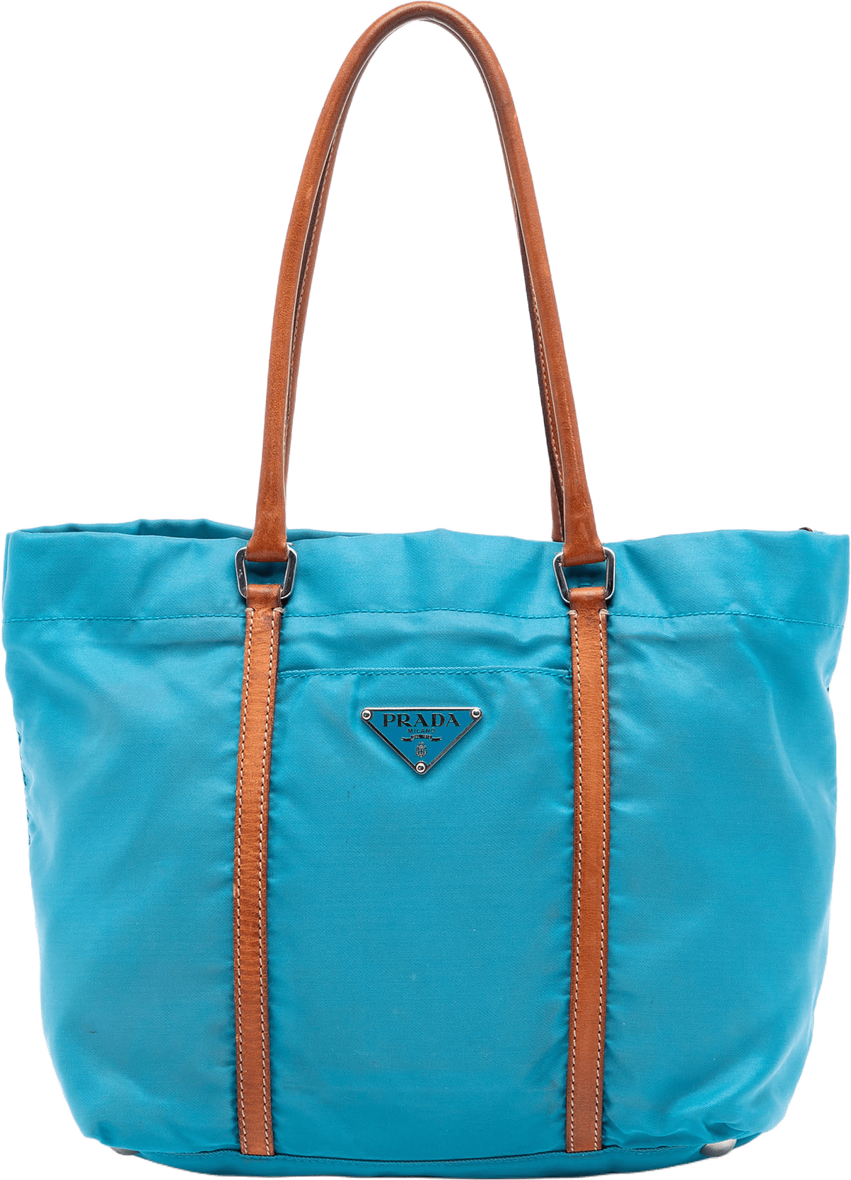 Prada Tessuto Tote, från Luxclusif, i färgen light blue.