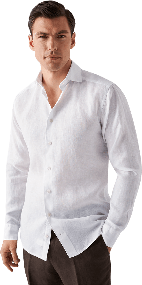 Slim Fit Linneskjorta
