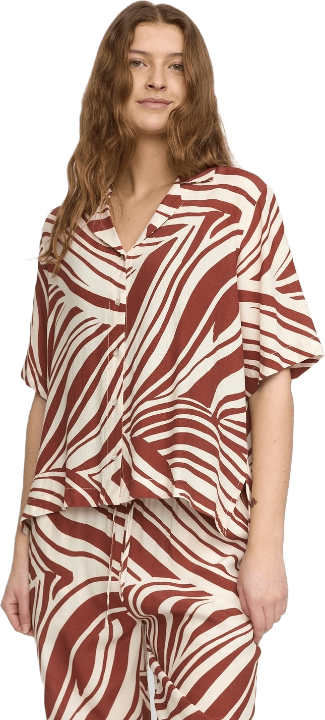 Srbilly Resort Shirt - Soulful Craft - Brandy Brown, från Soft Rebels, i färgen brandy brown.