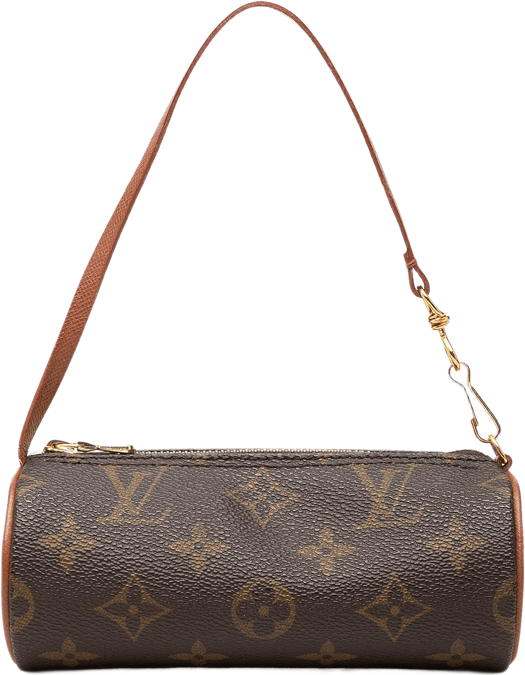 Louis Vuitton Monogram Papillon Pochette, från Luxclusif, i färgen brun.