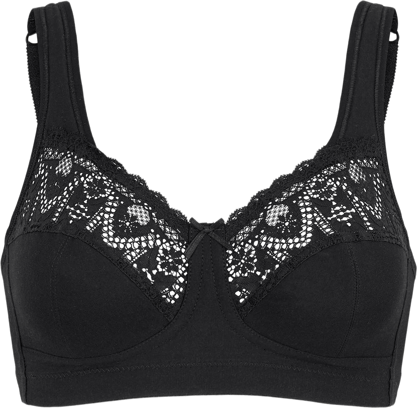 True Beauty Bh Utan Bygel, Fairtrade, från Swegmark, i färgen black.