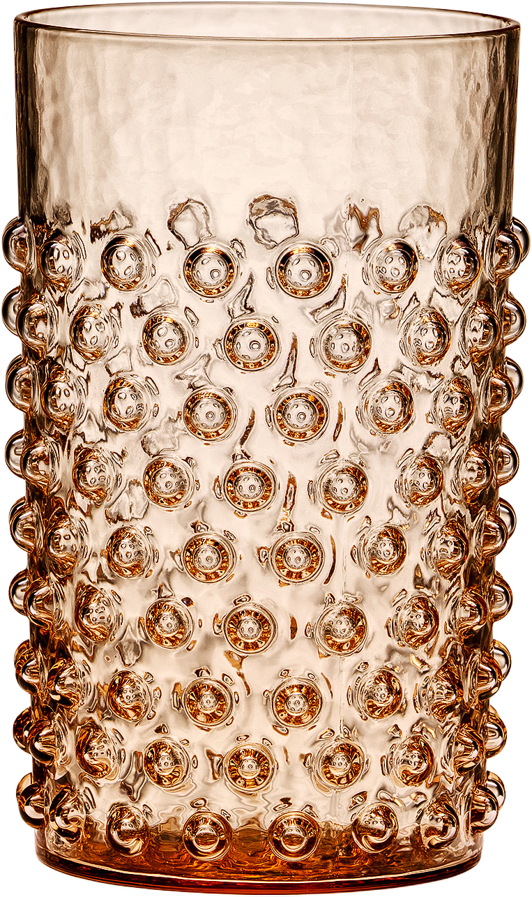 Cecilia Dricksglas, Höga, 2-pack, från In Flore, i färgen brown.