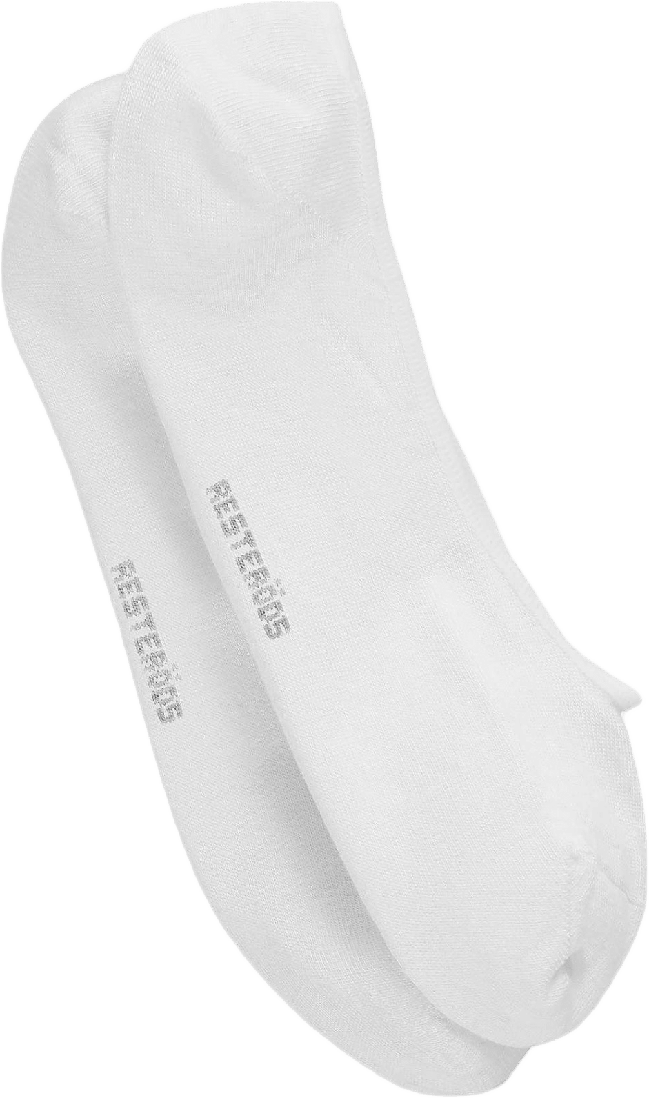 Bambu, No Show Strumpor, 5-pack, Svart, från Resteröds, i färgen white.