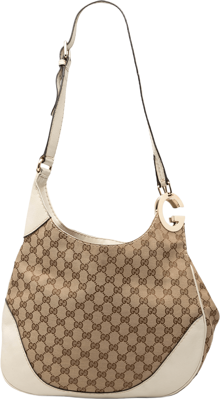 Gucci Gg Canvas Charlotte Crossbody, från Luxclusif, i färgen beige.