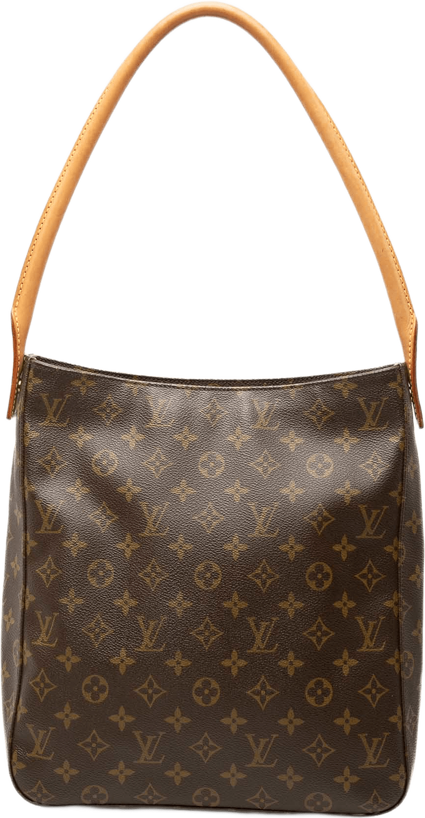 Louis Vuitton Monogram Looping Gm, från Luxclusif, i färgen brun.