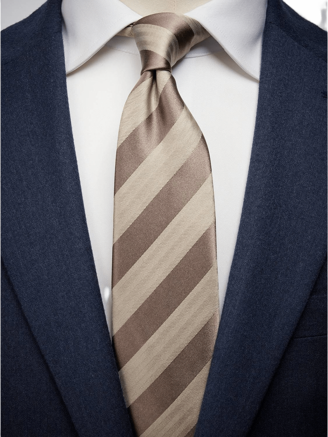 Tie Stripe, från John Henric, i färgen beige.