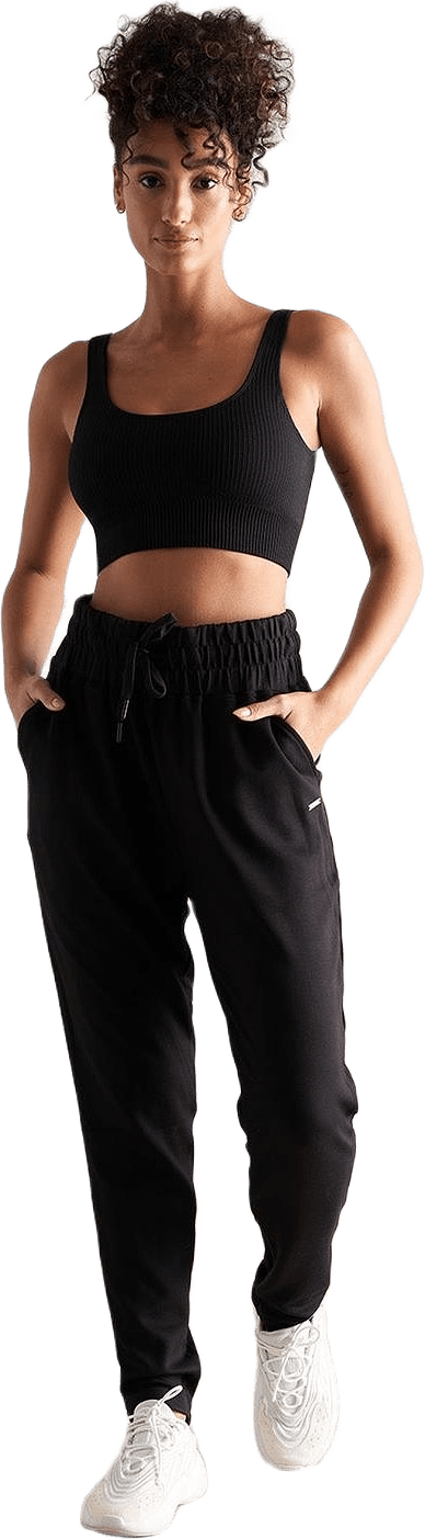 Black Comfy Modal Sweatpants