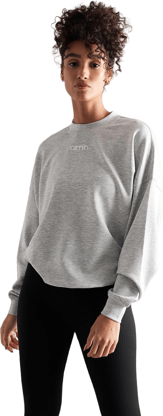 Light Grey Melange Comfy Modal Sweatshirt