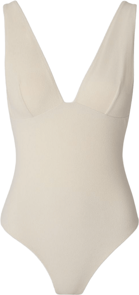 Plunge Swimsuit, från Understatement, i färgen cream.