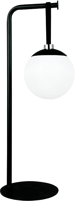 Odin Light Globe With Table Stand, från Dyberg Larsen, i färgen black/ white.