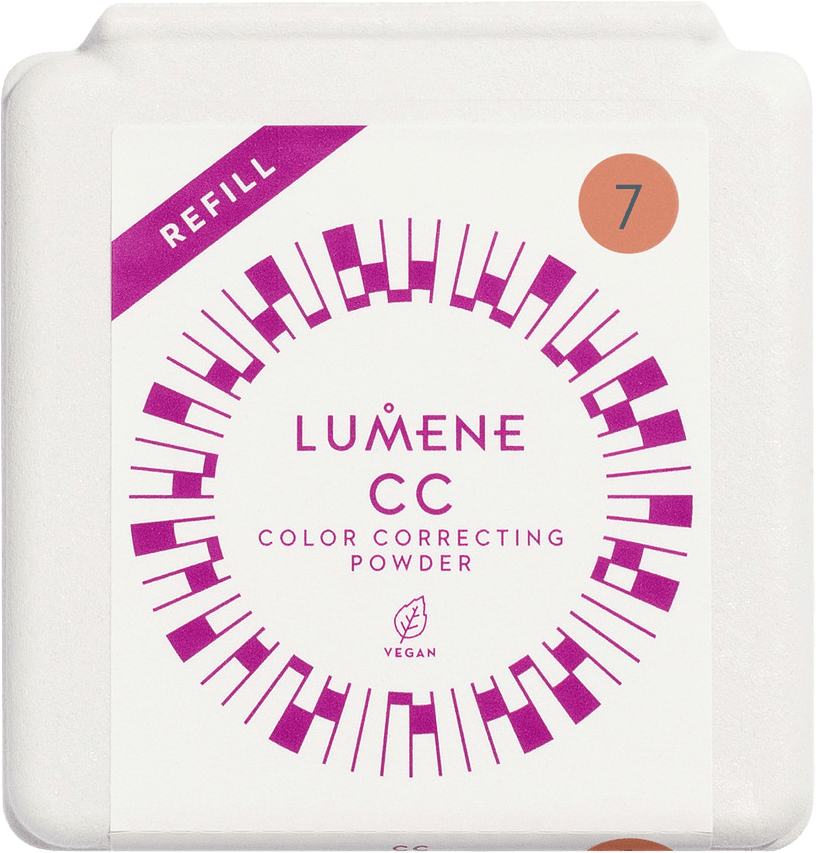 CC Color Correcting Powder Refill, från Lumene, i färgen 7.