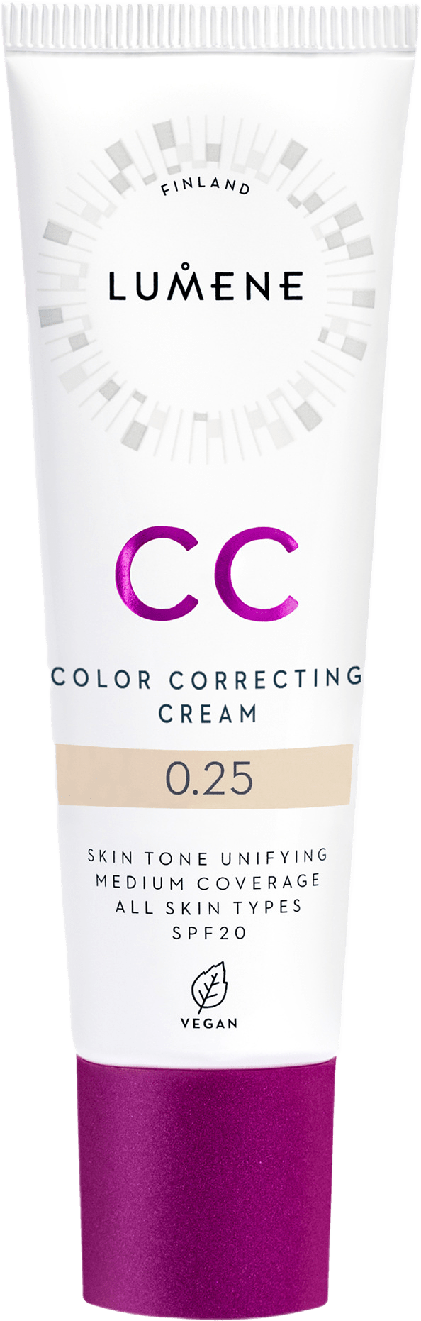 CC Color Correcting Cream SPF 20, från Lumene, i färgen 00 Ultra Light.