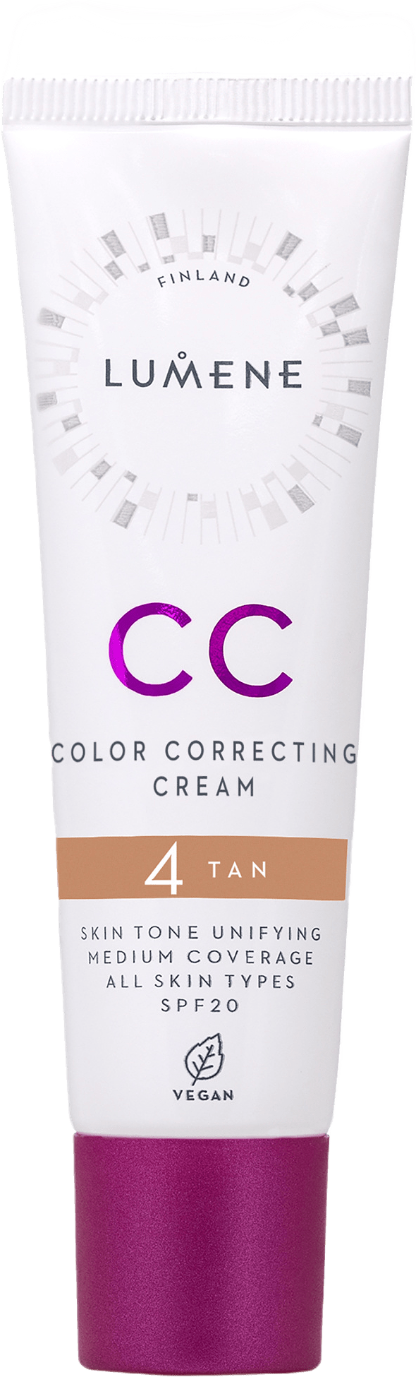 CC Color Correcting Cream SPF 20, från Lumene, i färgen 4 Tan.