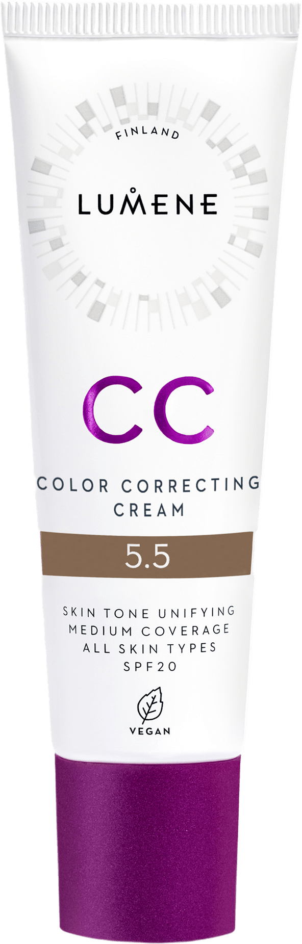 CC Color Correcting Cream SPF 20, från Lumene, i färgen 5.5.