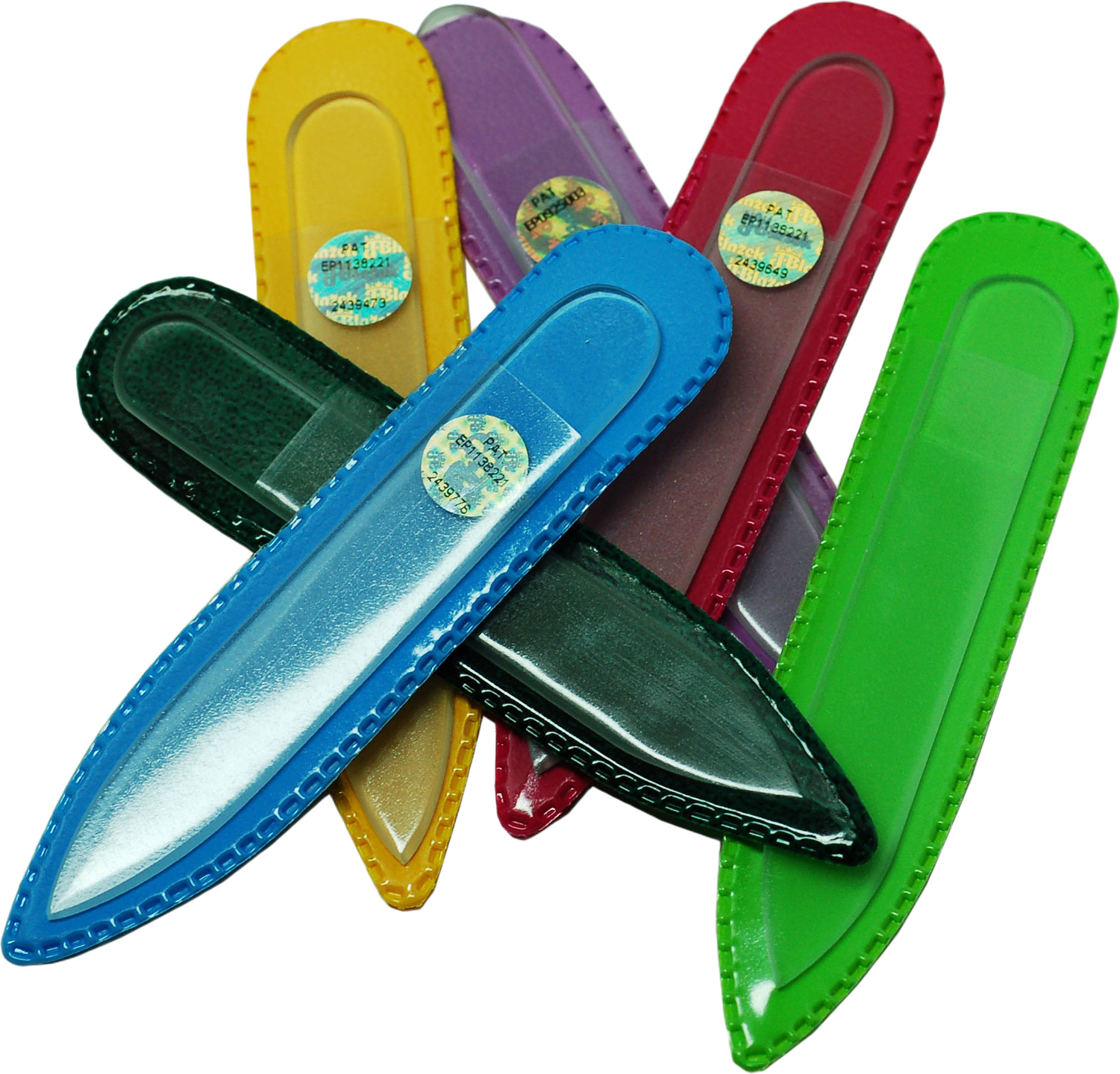 Miniglasfil ofärgad i fodral, 8 cm, från Sensi.