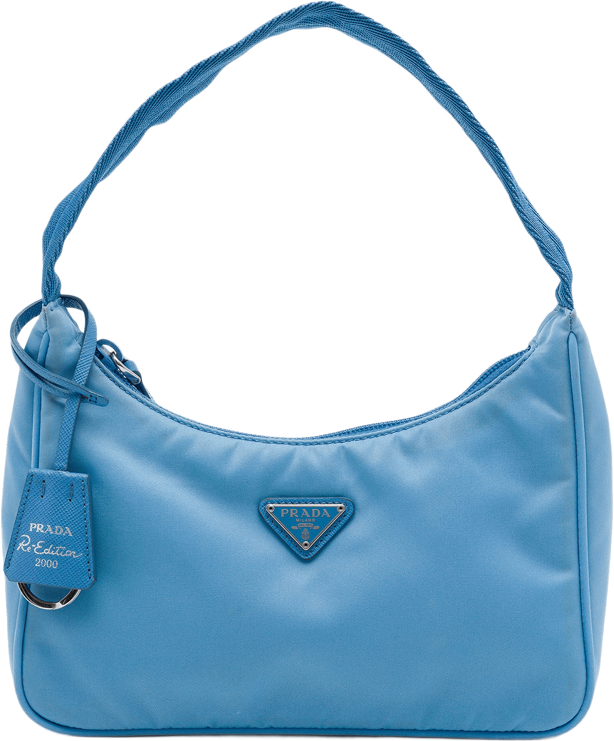 Prada Re Nylon Re Edition 2000 Shoulder Bag, från Luxclusif, i färgen blå.