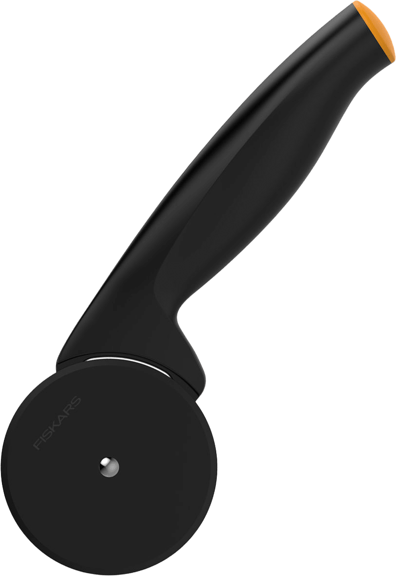 Pizzaskärare FF, från Fiskars, i färgen Svart/Orange.