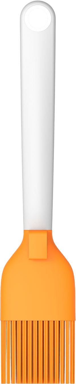 Borste FF Silikon 18,5 cm, från Fiskars, i färgen Vit Orange.