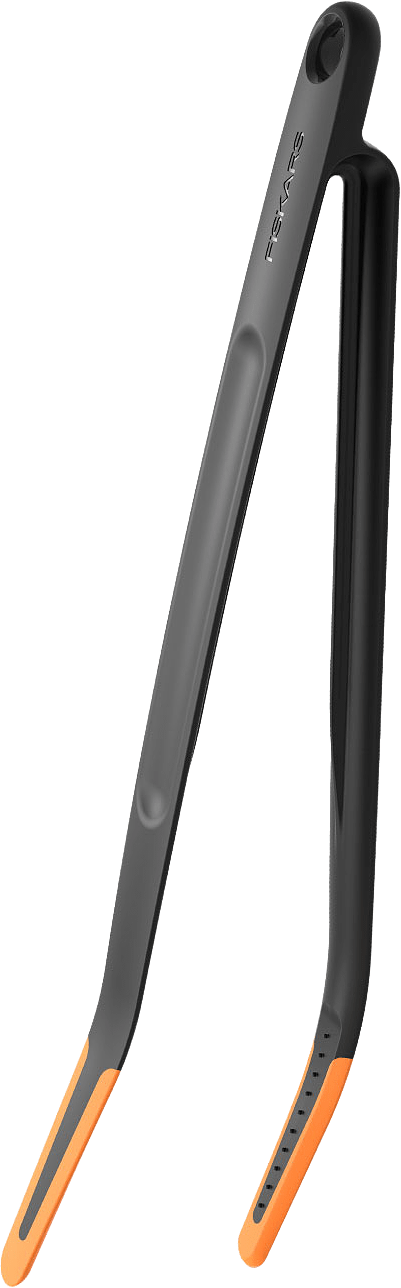 Tång/pincett FF silikon 28,7 cm, från Fiskars, i färgen Svart/Orange.