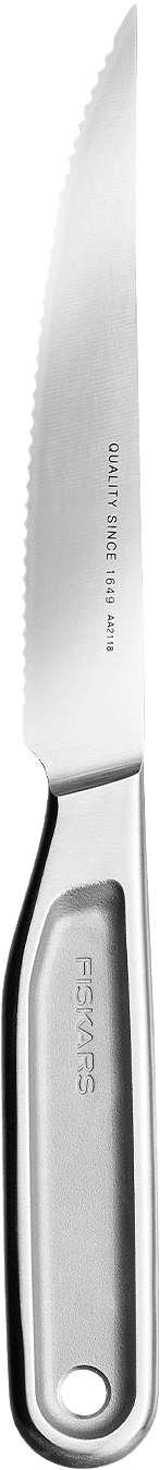 Tomatkniv All Steel 12 cm, från Fiskars, i färgen Silver.