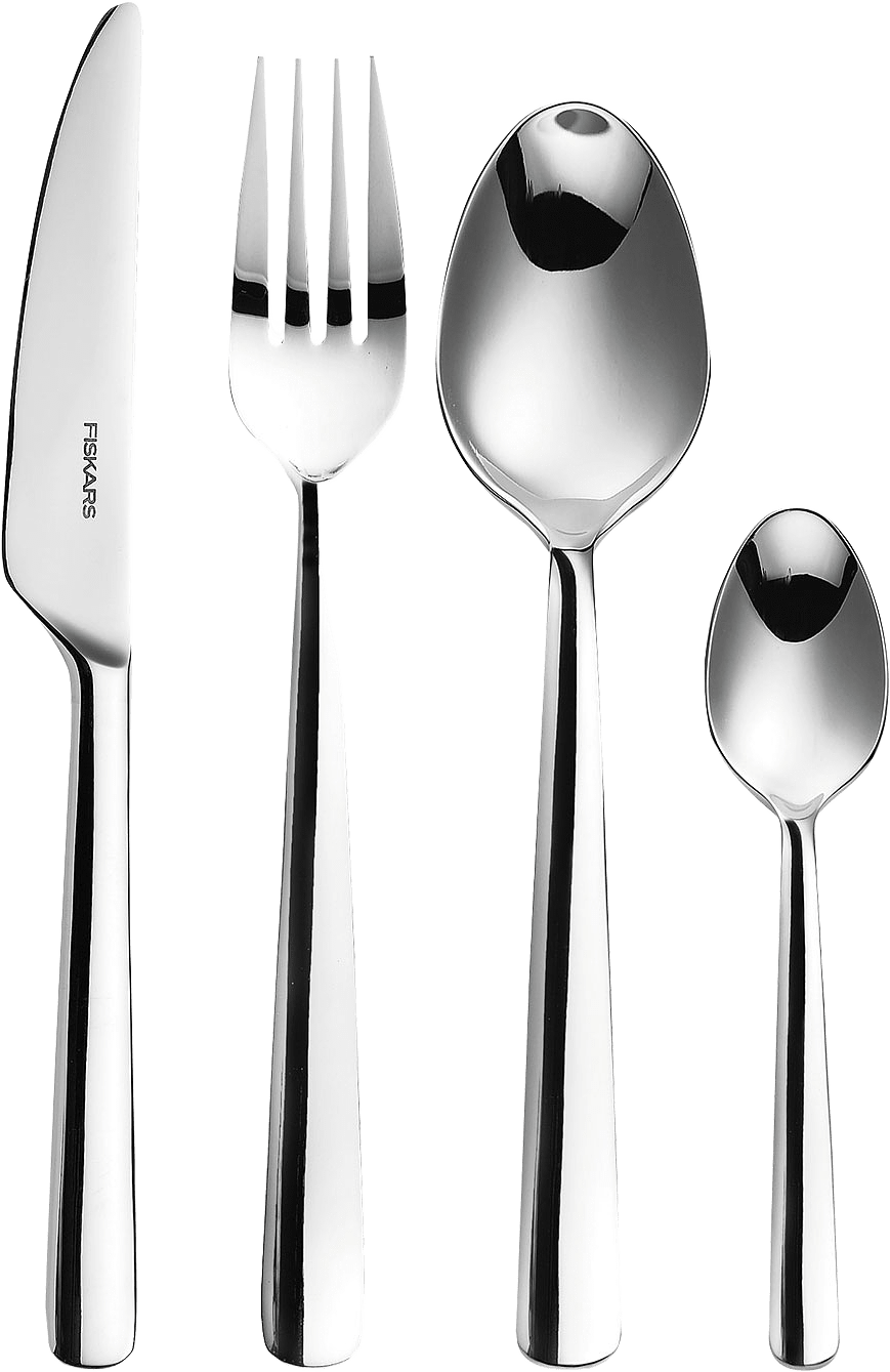 Bestickset FF blanka 24-delar i gåvoask, från Fiskars, i färgen Blanka.