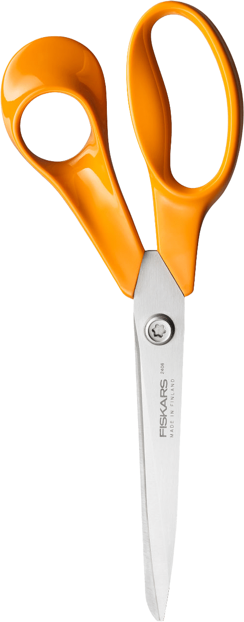 Universalsax classic 21 cm CO, från Fiskars, i färgen Orange.