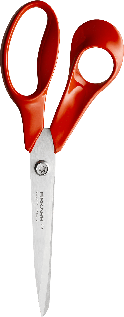 Universalsax classic Vänster 21 cm CO, från Fiskars, i färgen Röd.