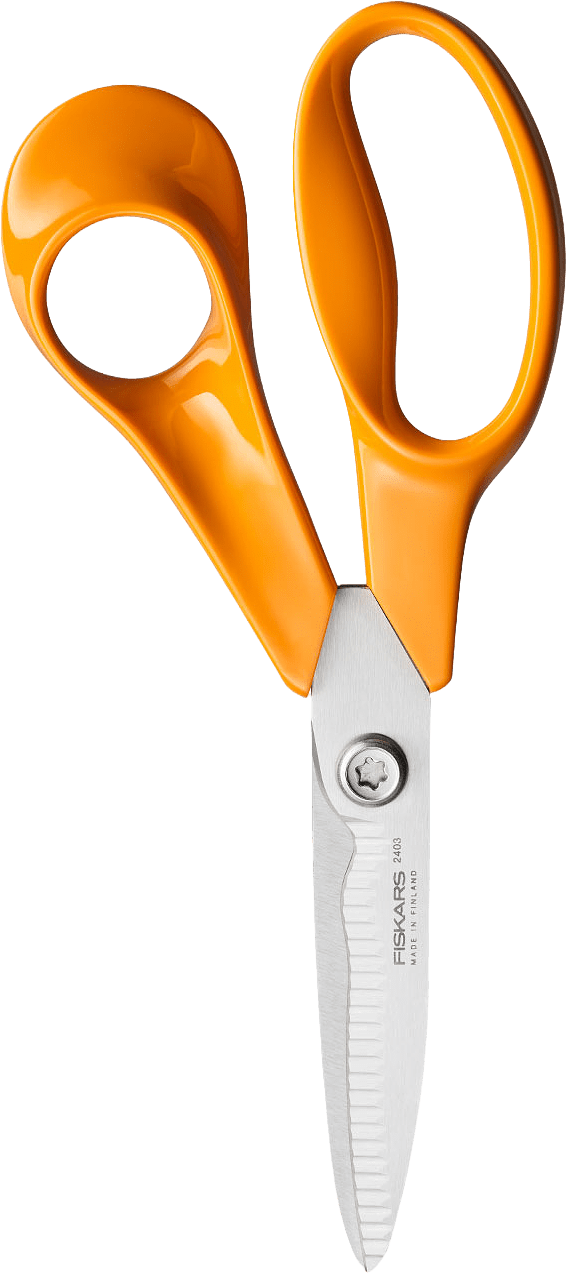 Kökssax Classic 18 cm CO, från Fiskars, i färgen Orange.