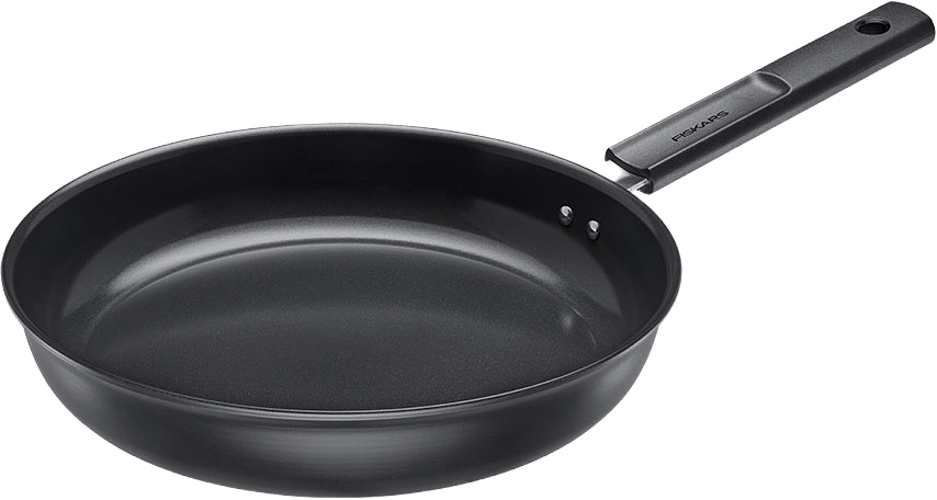 Stekpanna Hard Face 28 cm, från Fiskars, i färgen Svart.