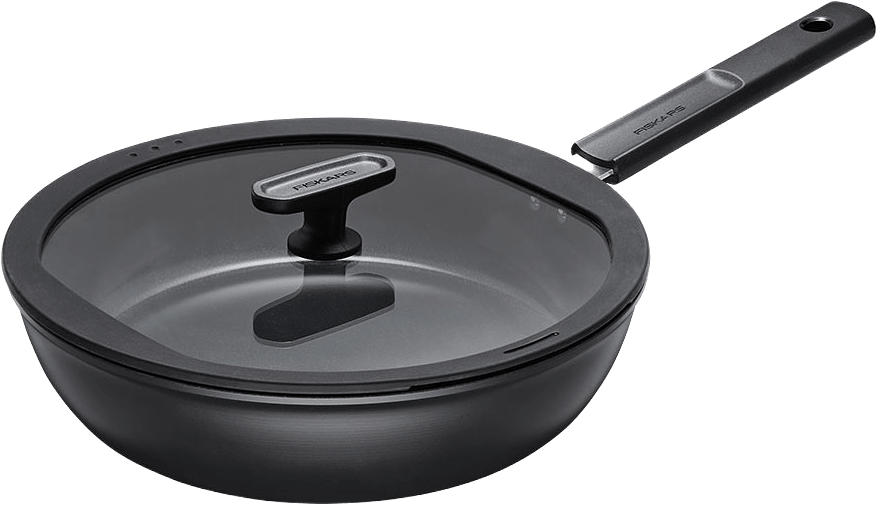 Traktörpanna Hard Face 28 cm, från Fiskars, i färgen Svart.